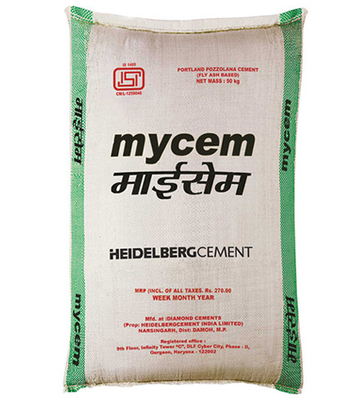 Le borse del cemento tessute pp della carta kraft licenzia il materiale alla rinfusa granulare della polvere sottoposta agli UV della farina